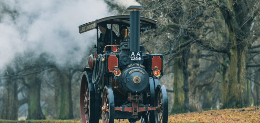 vehicle with steam engine