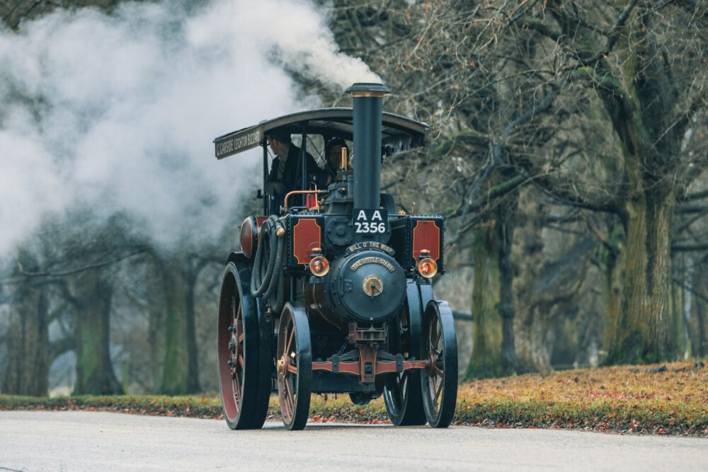 vehicle with steam engine